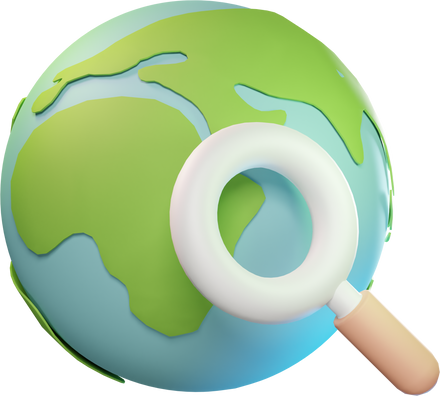 Globe Search Engine Optimization 3D Icon