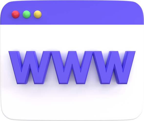 Website Domain 3d Illustration