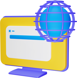 Global Computer 3D Illustration